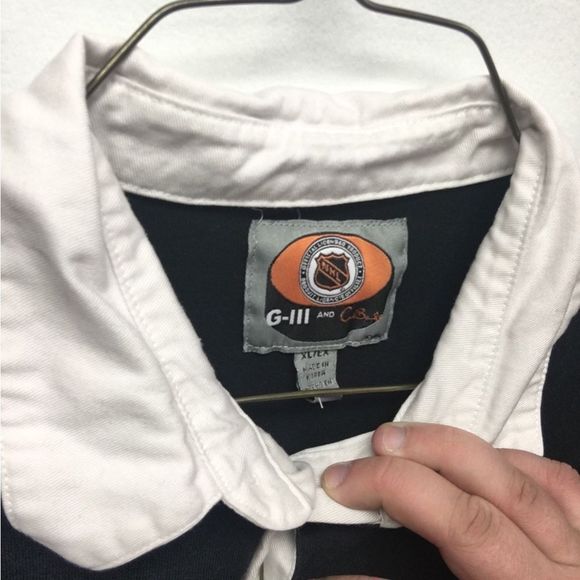 Philadelphia Flyers Long-sleeve Button Up Polo Collared Shirt Mens XL - Picture 6 of 6